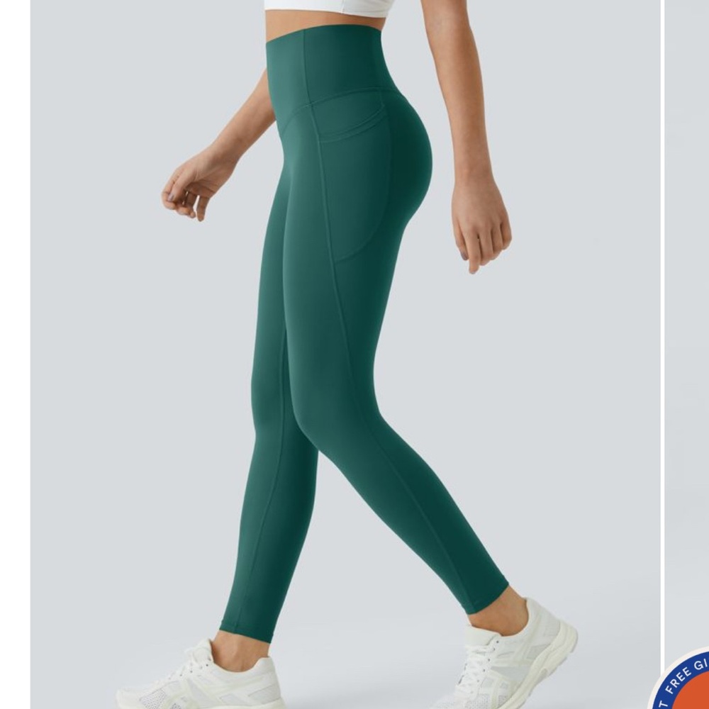 SoCinched High Waisted Tummy Control Side Pocket Training UltraSculpt Leggings